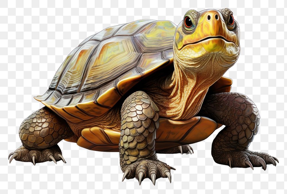PNG Turtle reptile animal turtle. AI generated Image by rawpixel.
