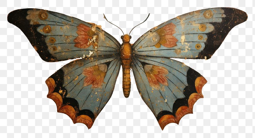 PNG  Butterfly hieroglyphic carvings butterfly painting animal.