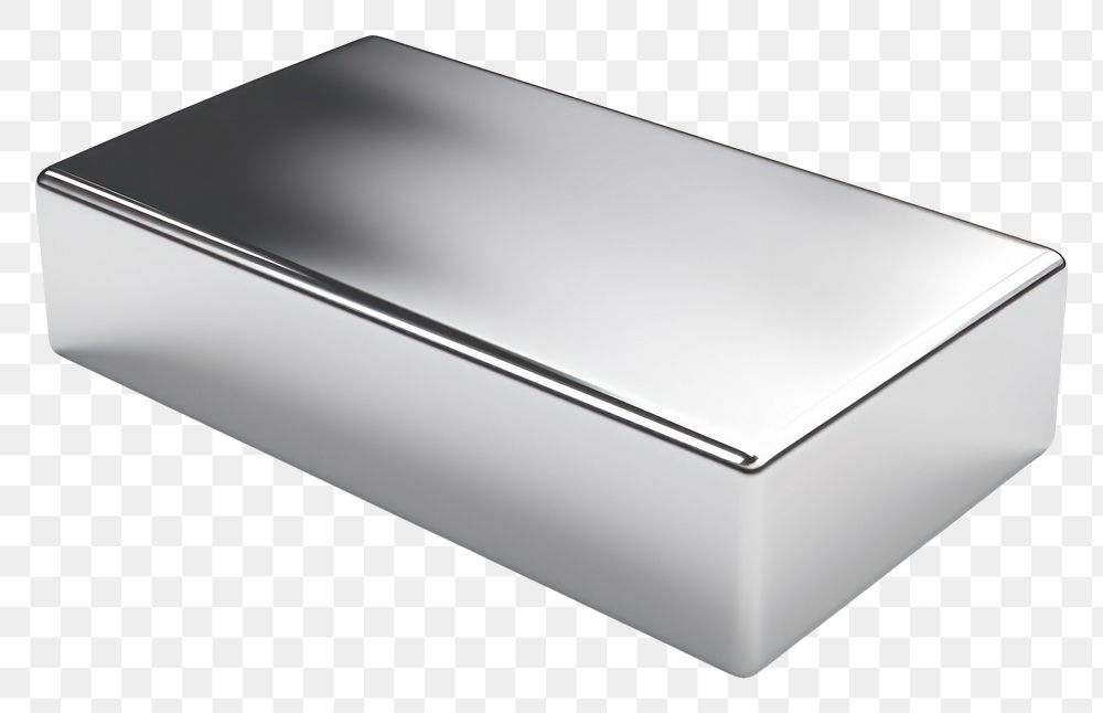 PNG Platinum silver simplicity rectangle.