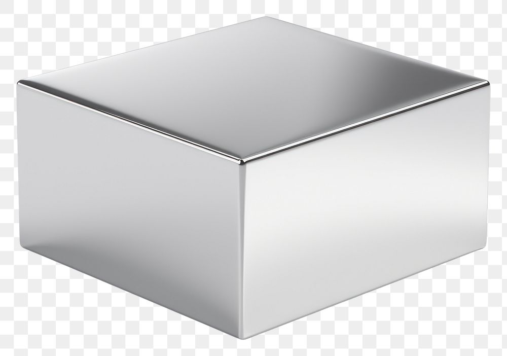 PNG Mail silver box white background.