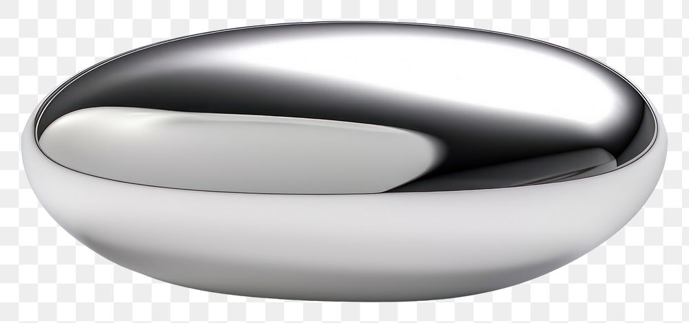 PNG Ellipse sphere chrome white background.
