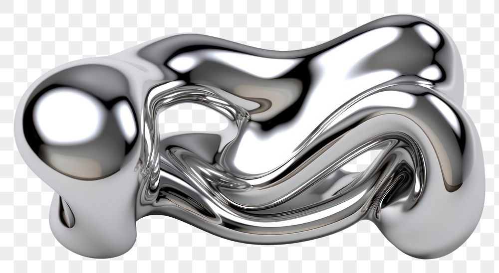 PNG Fluid platinum chrome silver.