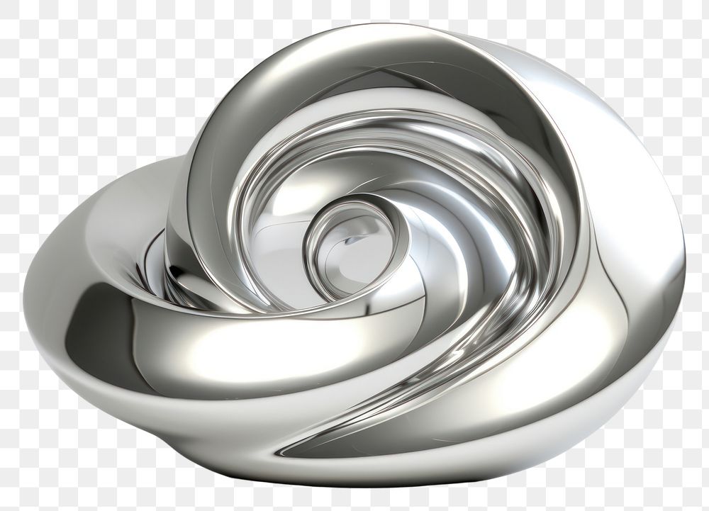 PNG Spiral spiral silver platinum.