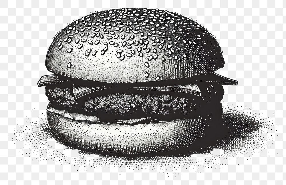 PNG  Burger cartoon burger food.