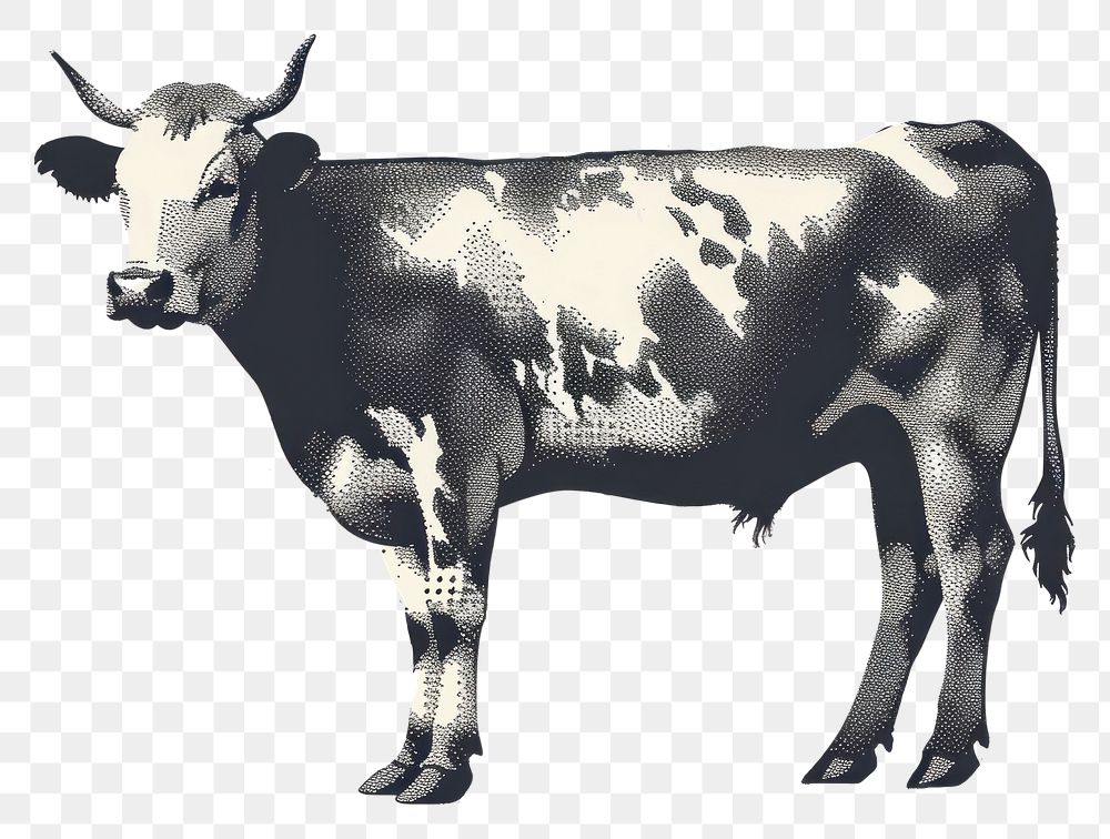 PNG  Cow cow livestock cartoon.