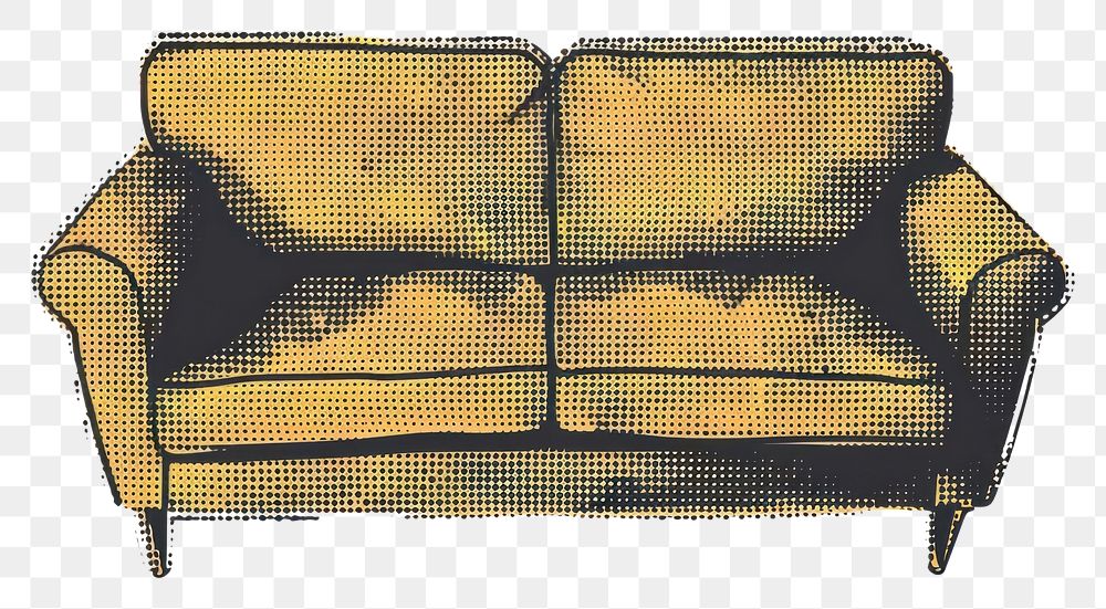 PNG  Sofa furniture armchair cartoon.