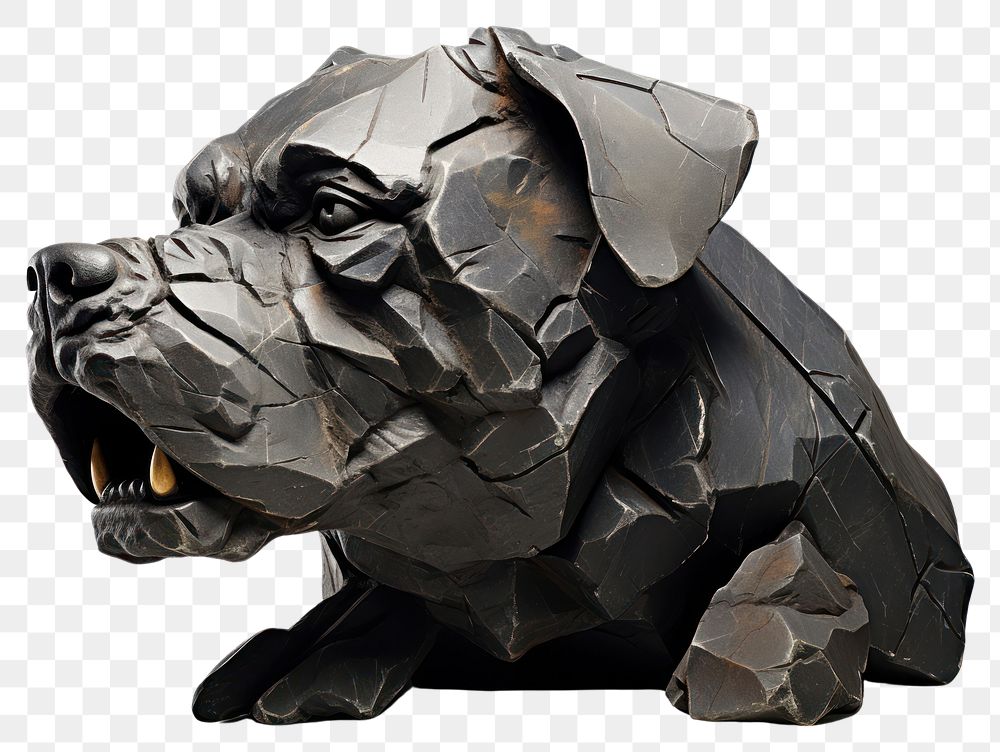 PNG  Dog sculpture animal mammal.