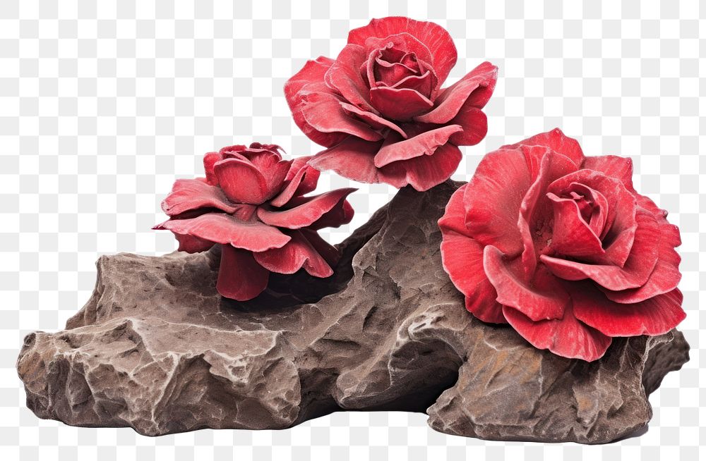 PNG  Heavy rock Rose Shape rose flower petal.