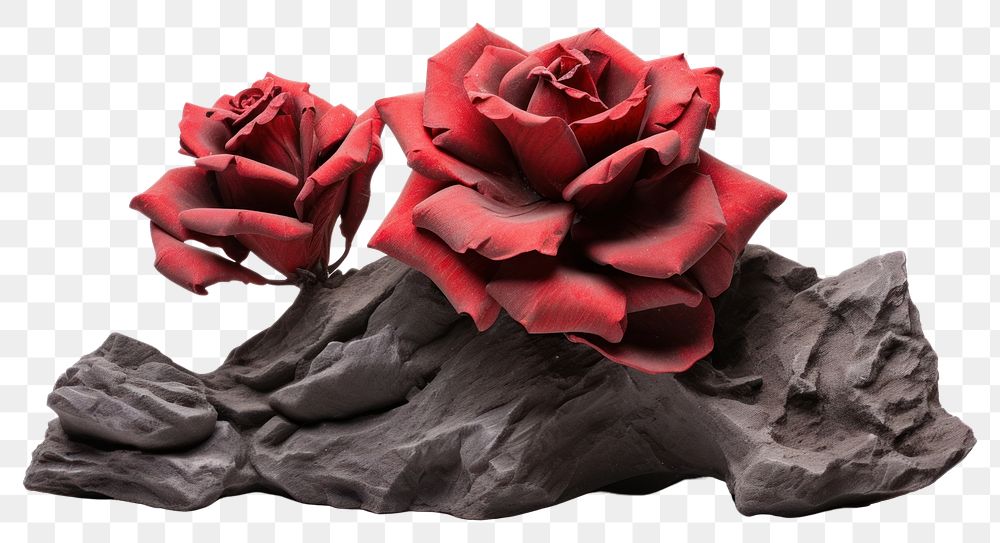 PNG  Heavy rock Rose Shape rose flower plant.