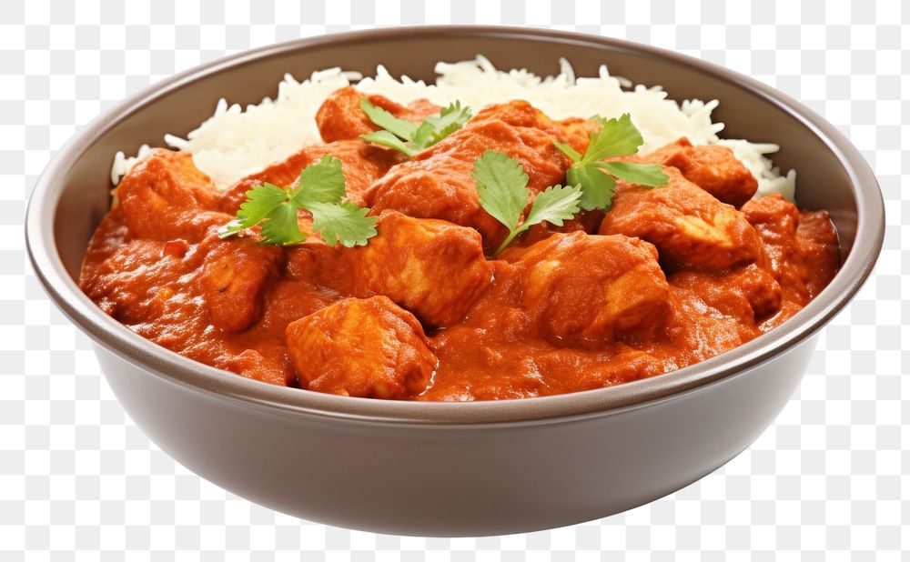 PNG  Chicken tikka masala indian food curry meal dish.