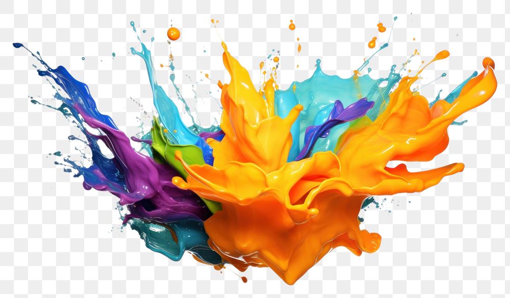 PNG Paint splash backgrounds painting white background. 