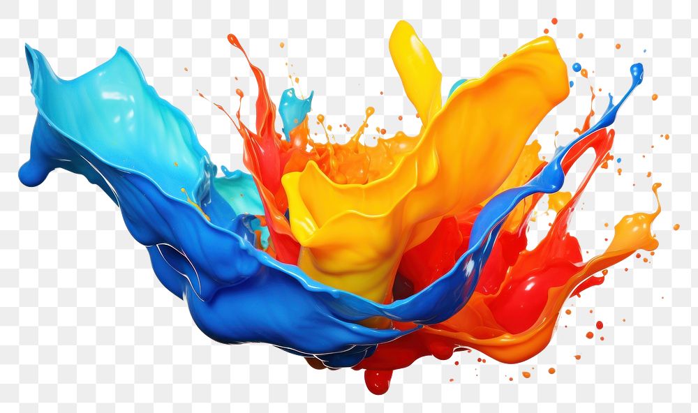 PNG Paint splash backgrounds painting white background. AI generated Image by rawpixel.