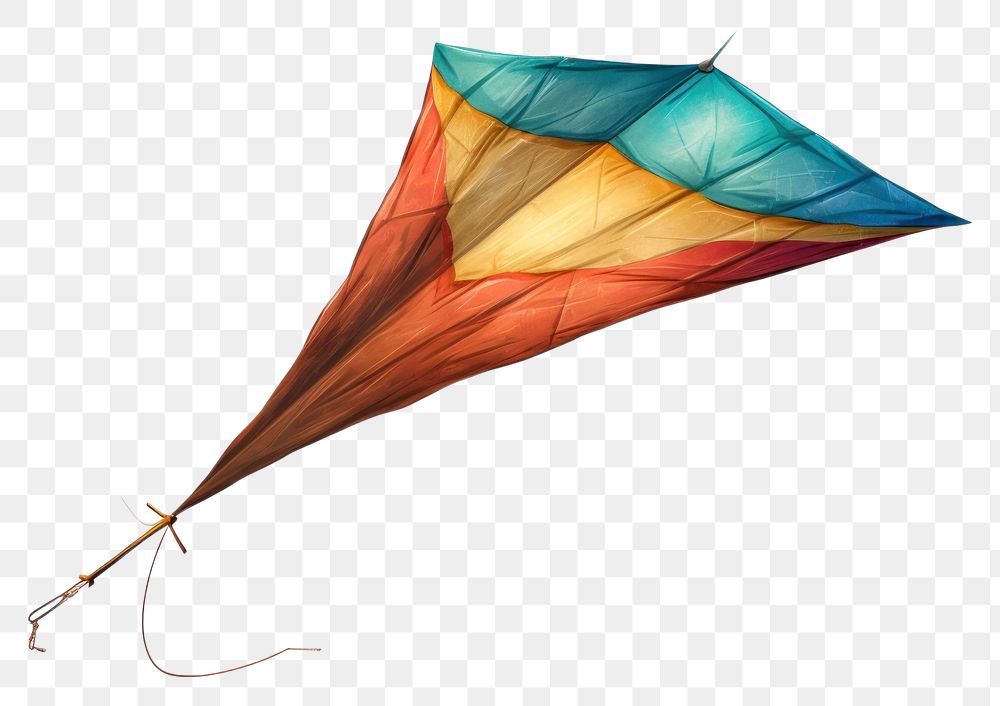 PNG  Flying kite toy white background recreation.