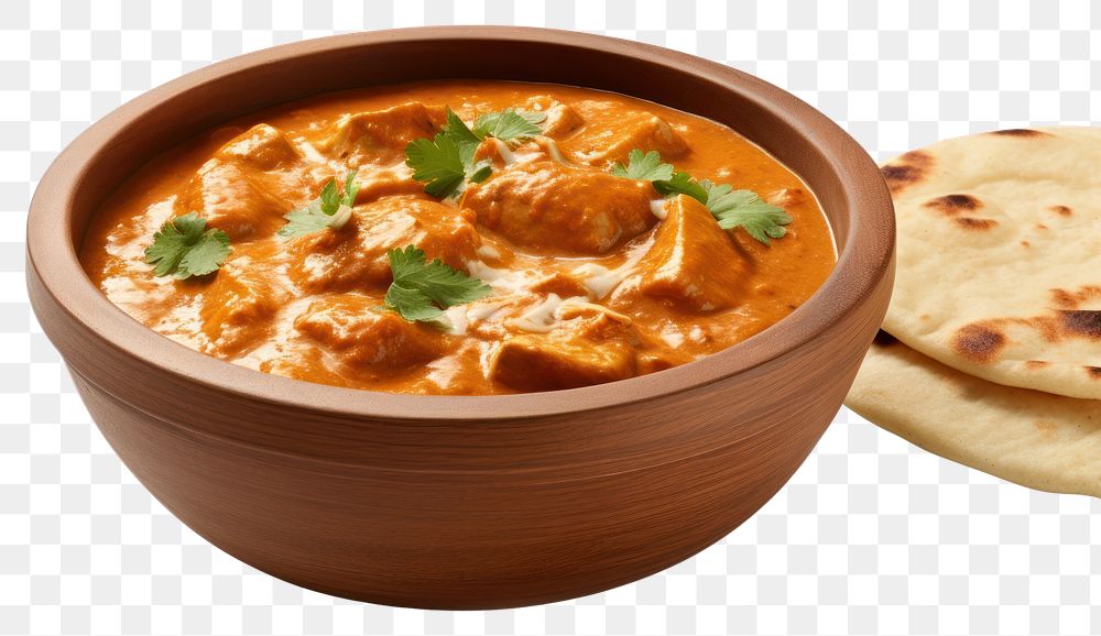 PNG Indian butter chicken curry food meal meat.