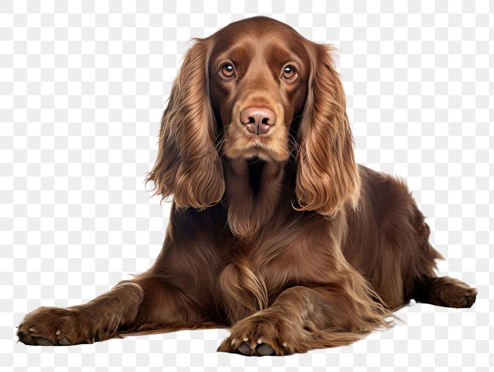 PNG Spaniel dog spaniel animal mammal. AI generated Image by rawpixel.