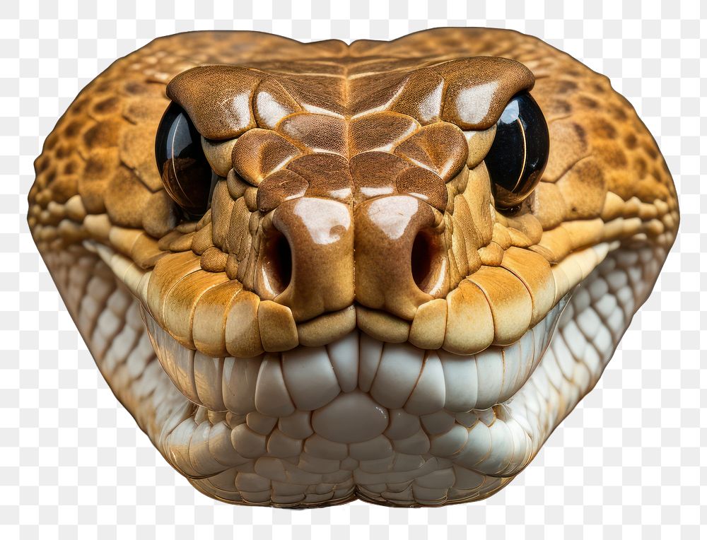 PNG King cobra head reptile animal snake.