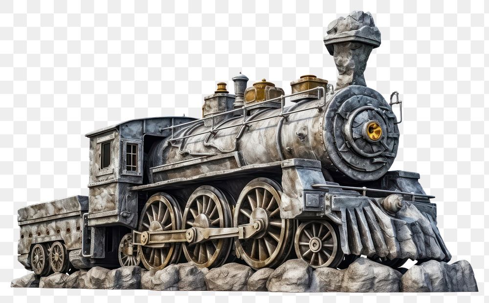 PNG  Rock heavy element Train shape train locomotive vehicle.