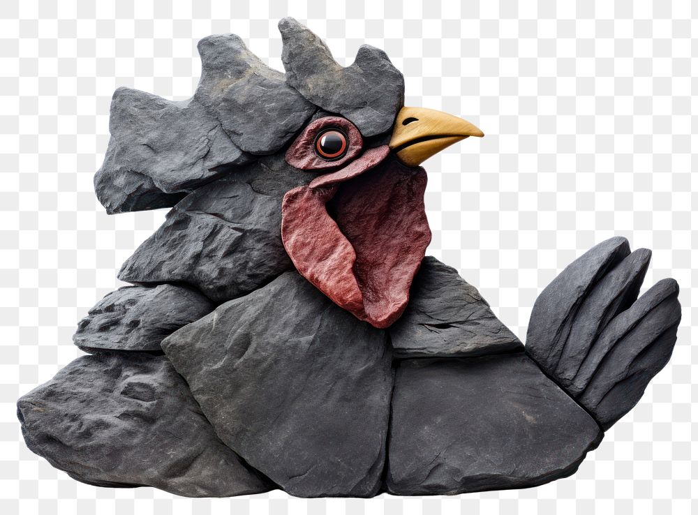 PNG  Rock heavy element Chicken shape chicken animal nature.