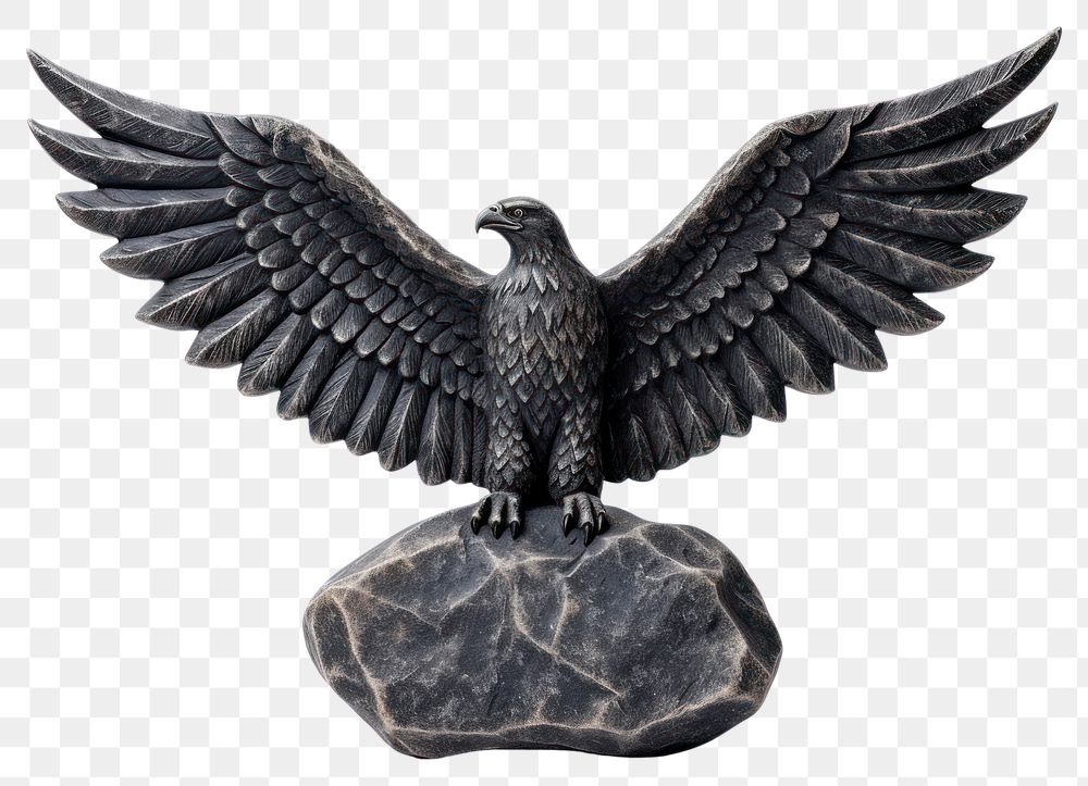 PNG  Rock heavy element Eagle shape cormorant vulture animal.