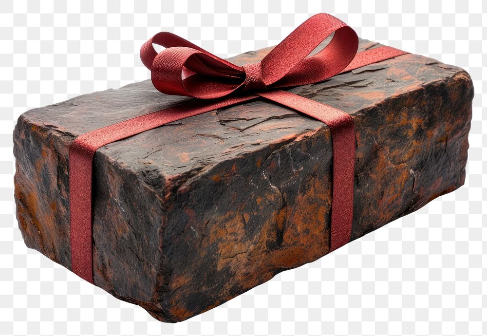 PNG  Rock heavy element Gift box shape gift white background celebration.