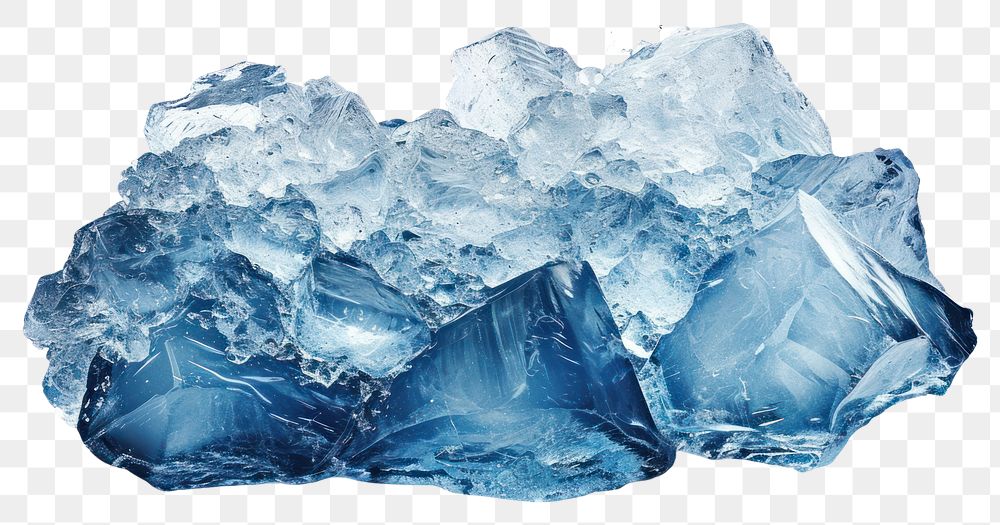 PNG  Rock heavy element Ice shape ice mineral crystal.