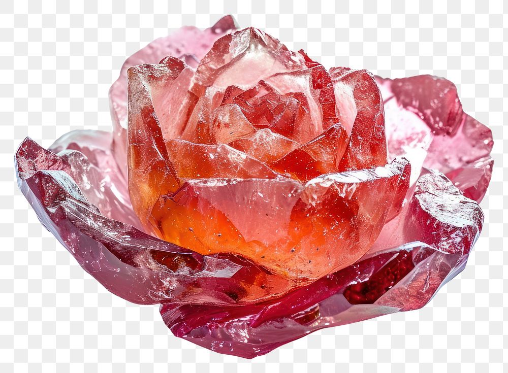 PNG  Rock heavy element Rose shape gemstone mineral crystal.