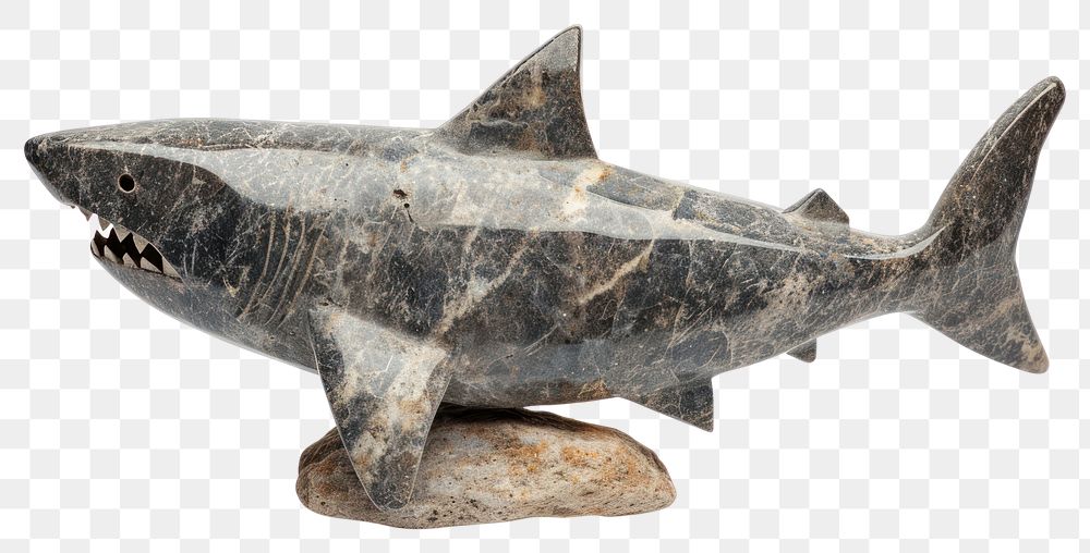 PNG  Rock heavy element Shark shape shark animal fish.
