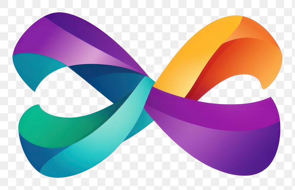 PNG  Mardi gras ribbon symbol shape logo.