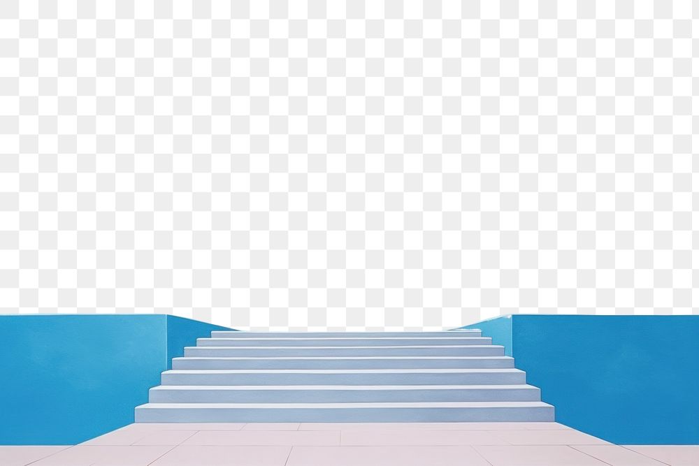 PNG  Blue sky and stairway leading to a bright blue sky architecture backgrounds staircase.