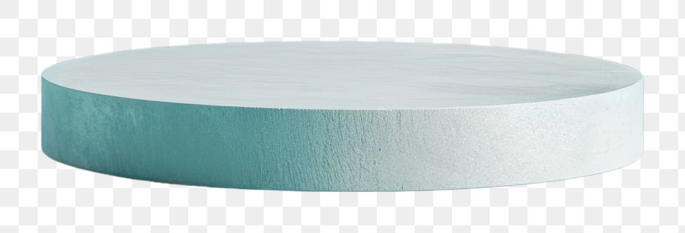 PNG  Product podium backdrop texture turquoise painting.