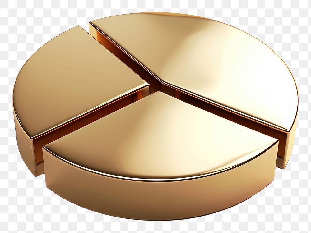 PNG Pie chart icon gold white background cosmetics.