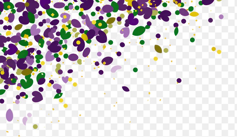 PNG  Mardi gras confetti backgrounds purple yellow.