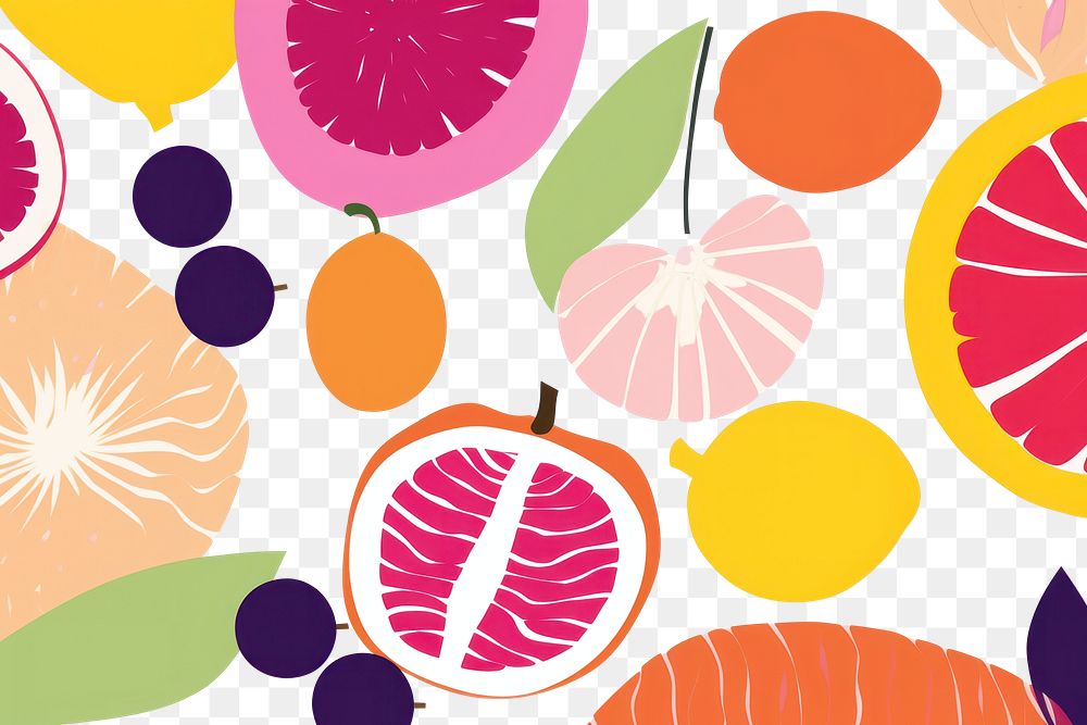 PNG  Fruit backgrounds grapefruit pattern. AI generated Image by rawpixel.