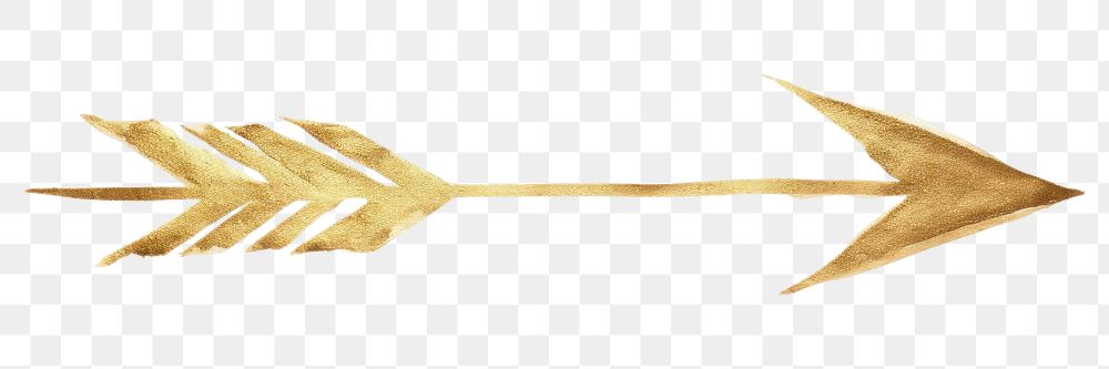 PNG  Arrow gold art creativity. AI generated Image by rawpixel.