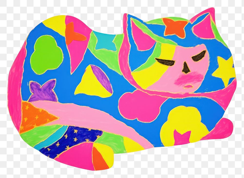 PNG Cat painting mammal art. 