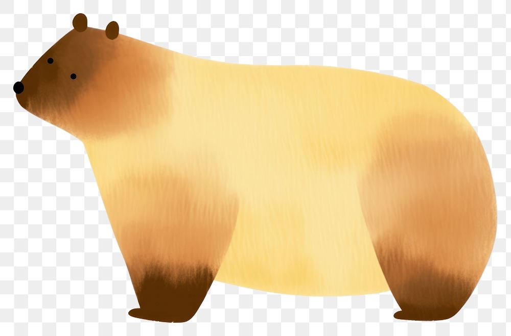 PNG Bear mammal animal white background. AI generated Image by rawpixel.