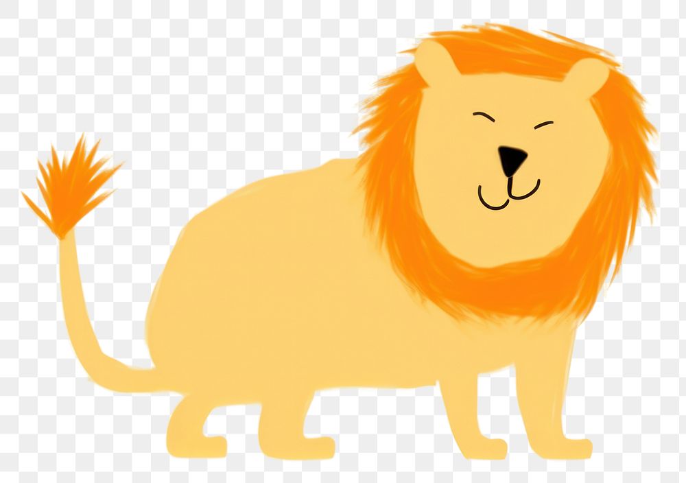 PNG Lion animal mammal white background. AI generated Image by rawpixel.