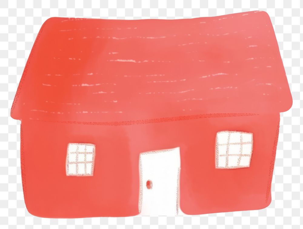 PNG Red house white background architecture investment. AI generated Image by rawpixel.