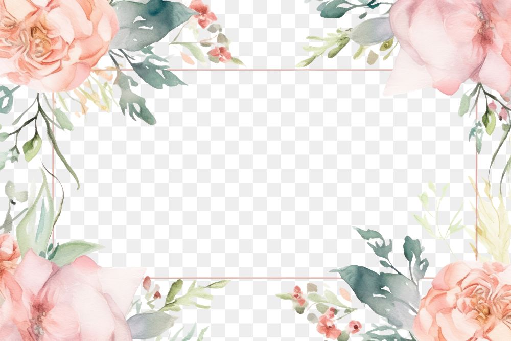 PNG Blooming flowers roses and leaves pattern plant backgrounds.