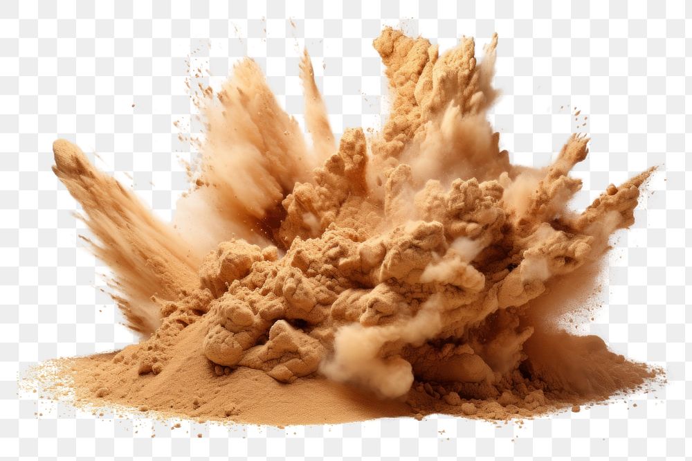 PNG  Sand exploding cosmetics abstract.