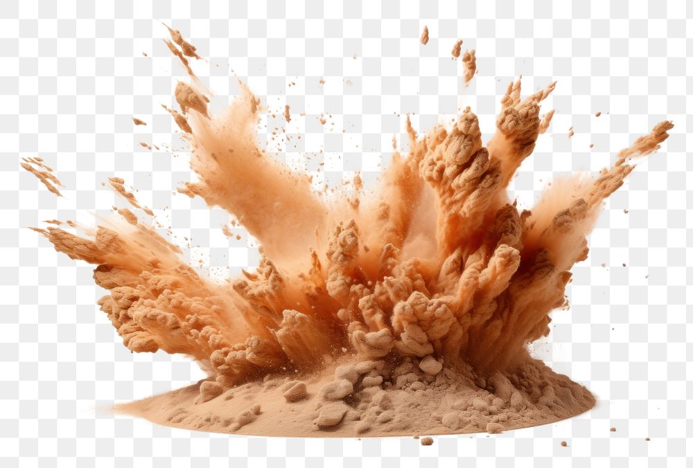 PNG  Explosion sand destruction splattered.
