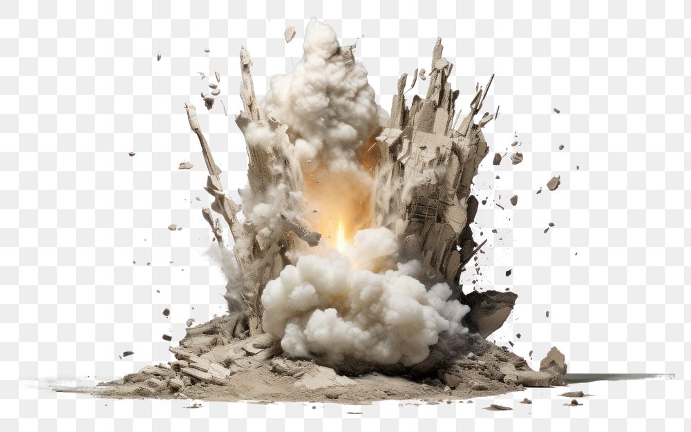 PNG  Explosion launch fire destruction.
