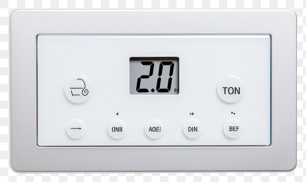 PNG  Digital Thermostat electronics white background electricity.