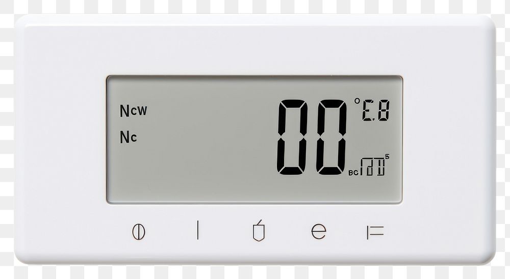PNG  Digital Thermostat electronics white background architecture.