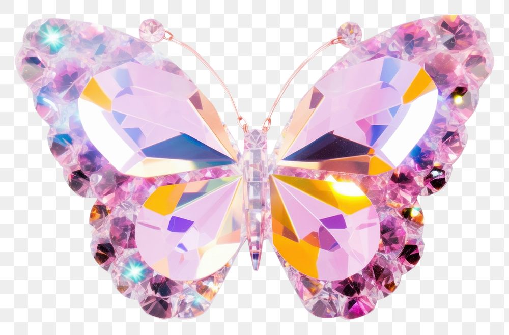 PNG Butterfly jewelry white background accessories