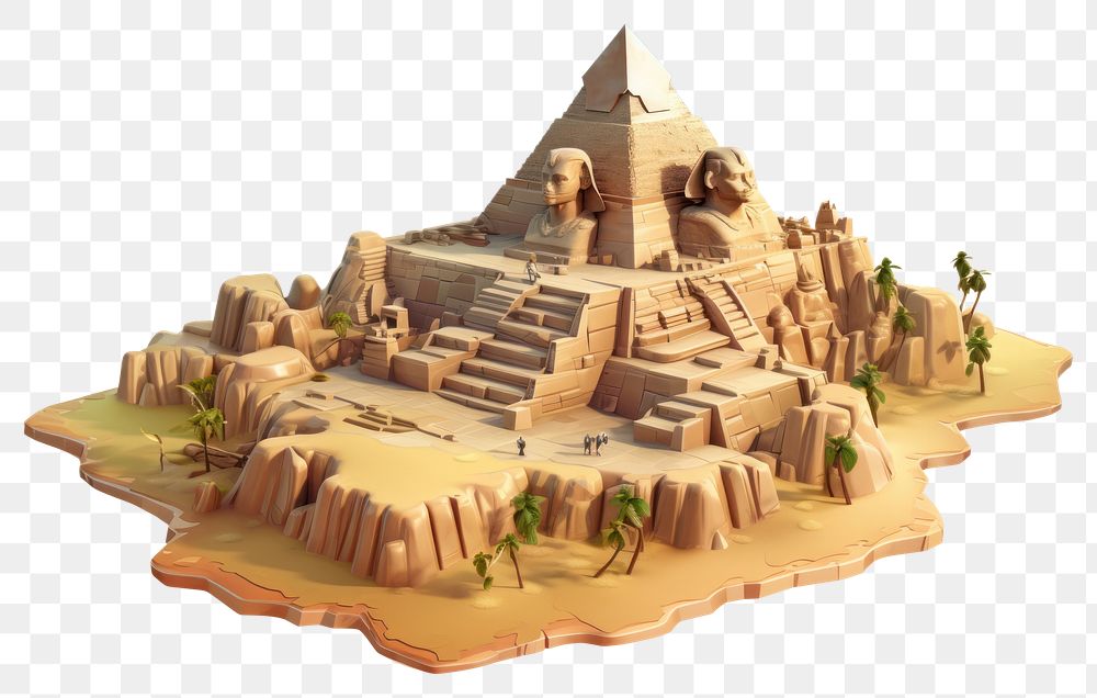 PNG  Sphinx Egypt architecture archaeology sandcastle.