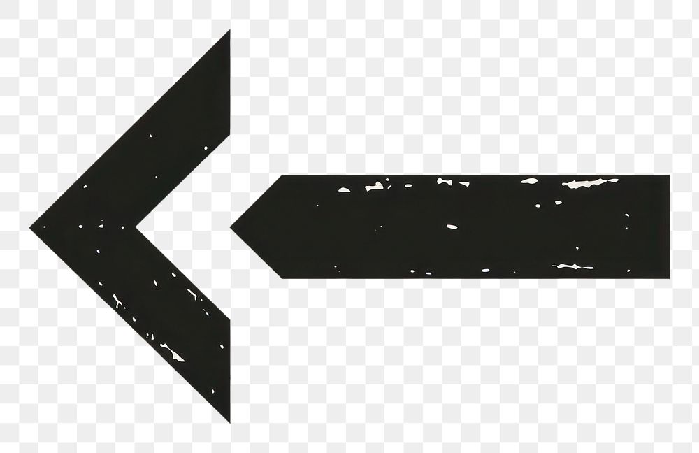 PNG Turn left symbol shape text. AI generated Image by rawpixel.