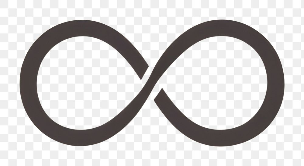 PNG  Infinity symbol shape logo. AI generated Image by rawpixel.