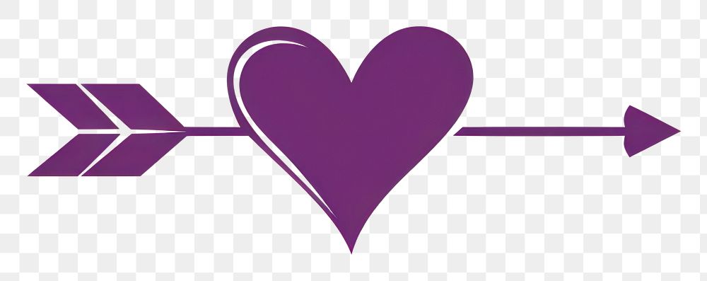 PNG  Heart symbol purple shape. AI generated Image by rawpixel.