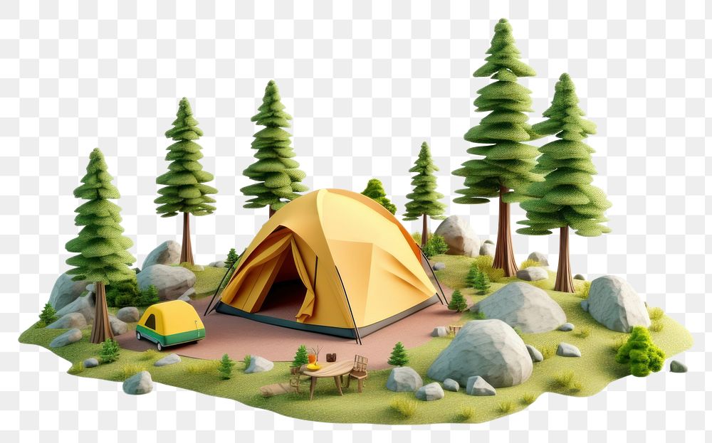PNG  Campsite outdoors camping cartoon.
